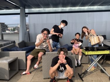 本日2本目！屋上BBQでエンジョイ!!